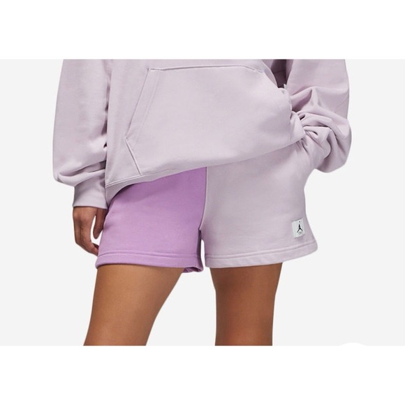 Air Jordan Bi-Color Terry‎ Fleece Shorts Lilac Purple DX0391-532 Women's Medium - Picture 10 of 10